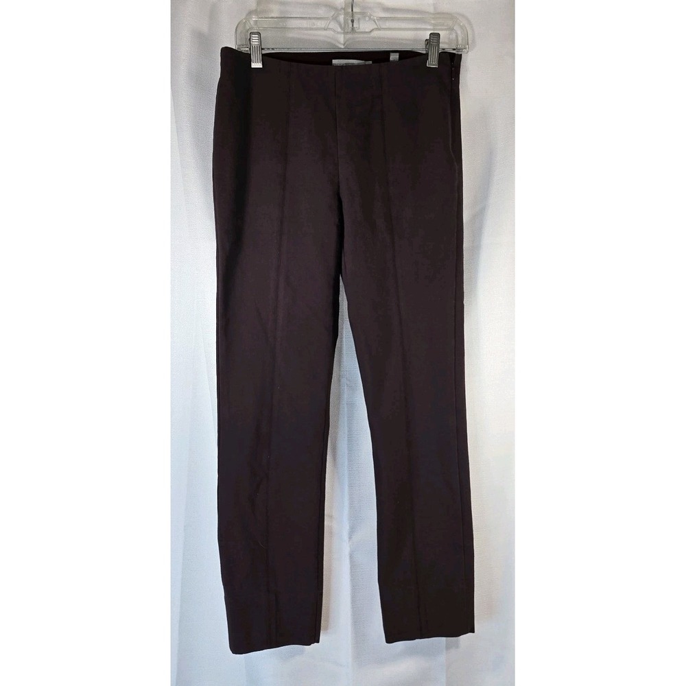 Vince Women's Size Medium Ankle Length Pull On Stretchy Pants Burgundy